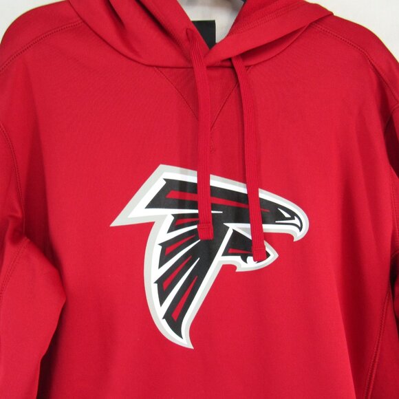 Nike Dri-Fit NFL Team Apparel Atlanta Falcons Logo Men's Red Pullover Size Small - Picture 2 of 9